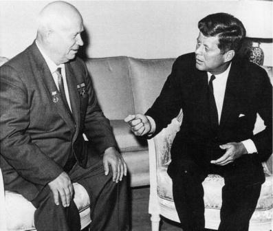 John F Kennedy, Nikita Khrushchev 1961